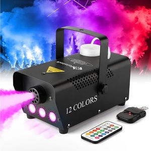 😶‍🌫️ Fog Machine w 3 lights & remote, portable, bought 2022 used once